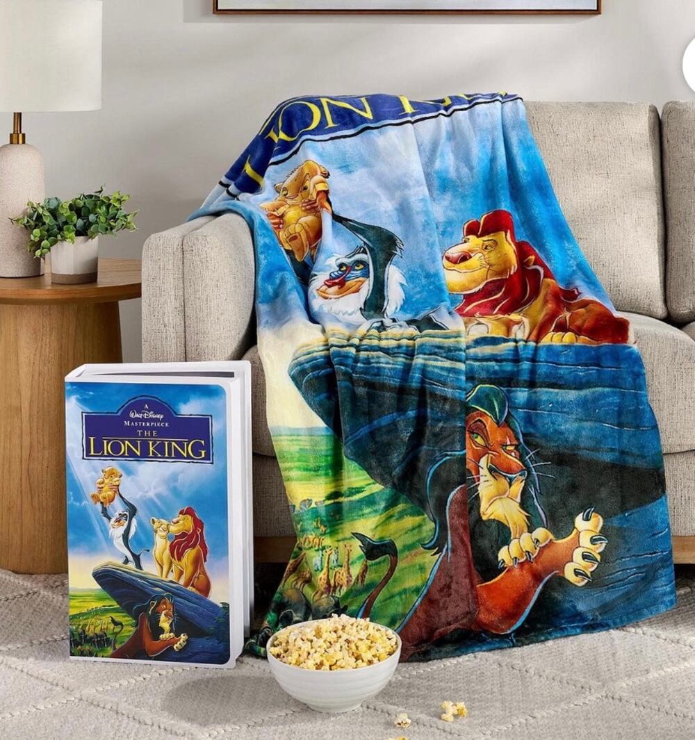 Disney Classic Lion King VHS Boxed Silk Touch Throw: 50” X 70” NWT